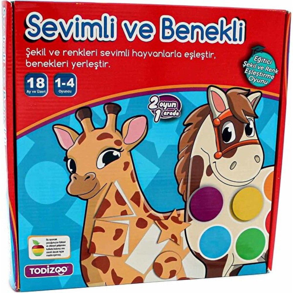 Todizoo Sevimli ve Benekli Eşleştirme Oyunu Çocuk Oyuncağı Fiyatı