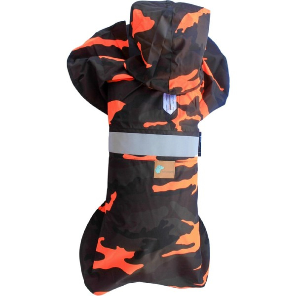 Tofico Pets Turuncu Kamuflaj Panço Model Köpek Yağmurluğu - Turuncu - Siyah - XS Oto Boyaları Fiyatı