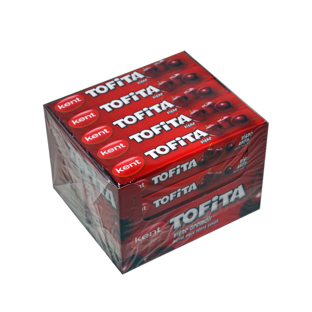 Tofita Şeker 47 gr 20'li Paket Vişne Aromalı Şekerleme Sakız Fiyatı