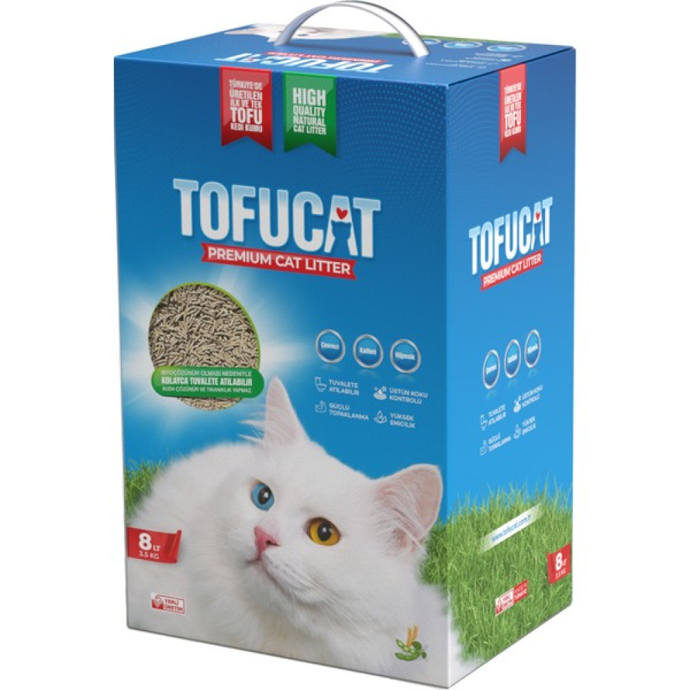 Tofucat 8 Litre, Topaklanan, Üstün Koku Hapsedebilen, Tuvalete Atılabilen, Doğal, Tofu Kedi Kumu Evcil Hayvan Ürünleri Fiyatı