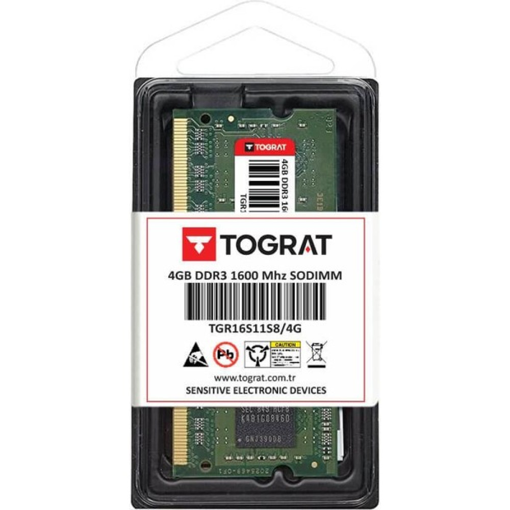 Tograt 4gb Ddr3 1600 Mhz Notebook Ram Bellek - TGR16S11S8/4G - 1.5V RAM Bellekler Fiyatı