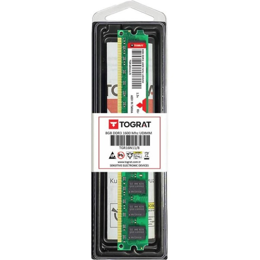Tograt 8gb Ddr3 1600 Mhz Masaüstü Pc Ram Bellek - TGR16N11/8 - 1.5V RAM Bellekler Fiyatı