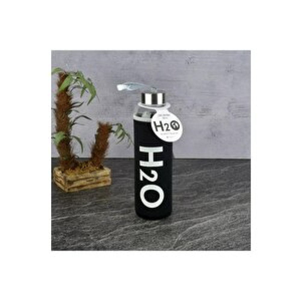 Tohana H2o Kılıflı Cam Matara 500 Ml Siyah - H2o87501 Matara Fiyatı