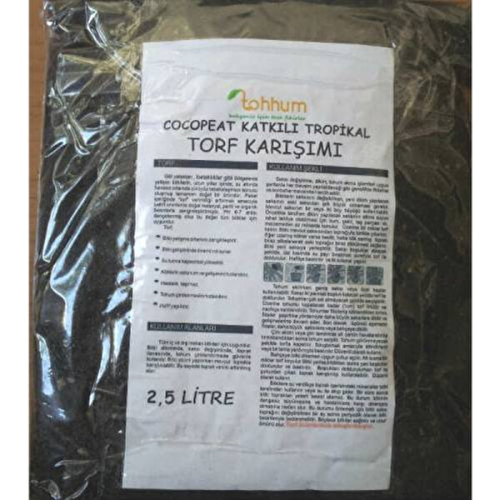 Tohhum Cocopeat Katklılı Tropikal Bitki Toprağı [Tohhum Ev Bahçe] Tohum Fiyatı