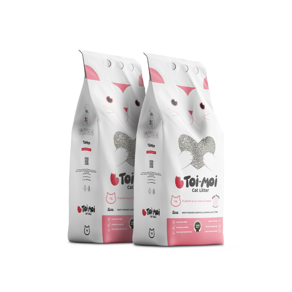 Toi Moi 20 Lt Bebek Pudrası Kokulu Kedi Kumu (2X10LT) Evcil Hayvan Ürünleri Fiyatı