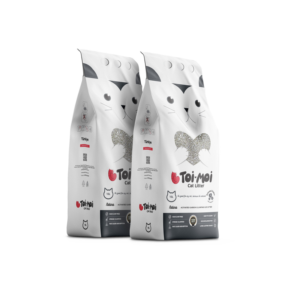 Toi Moi 2’li Avantajlı Paket - Aktif Karbonlu Sodyum Bentonit Kedi Kumu 2x10l Evcil Hayvan Ürünleri Fiyatı
