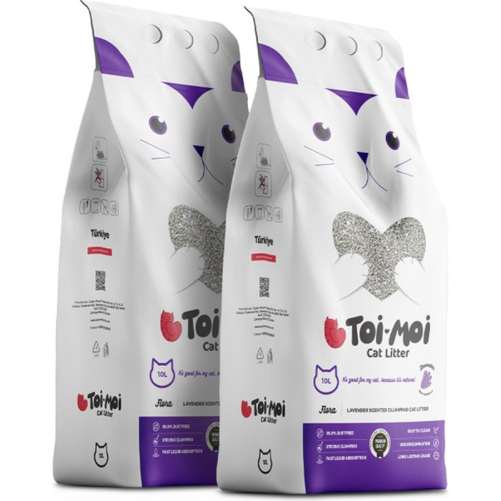 Toi Moi 2’li Avantajlı Paket - Lavanta Kokulu Sodyum Bentonit Kedi Kumu 2x10 L Evcil Hayvan Ürünleri Fiyatı