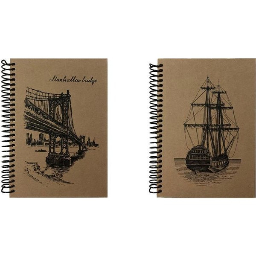 Tokaç 16X23 Kraft Spiralli Defter 80 Yaprak Kareli 2'li Spiralli Defter Fiyatı
