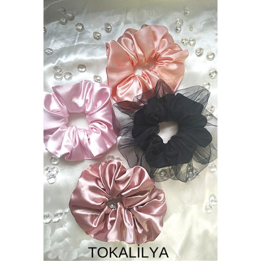 Tokalilya Kadın Lastikli Saten Simit Scrunchie Saç Toka Seti Toka, Taç & Saç Bandı Fiyatı