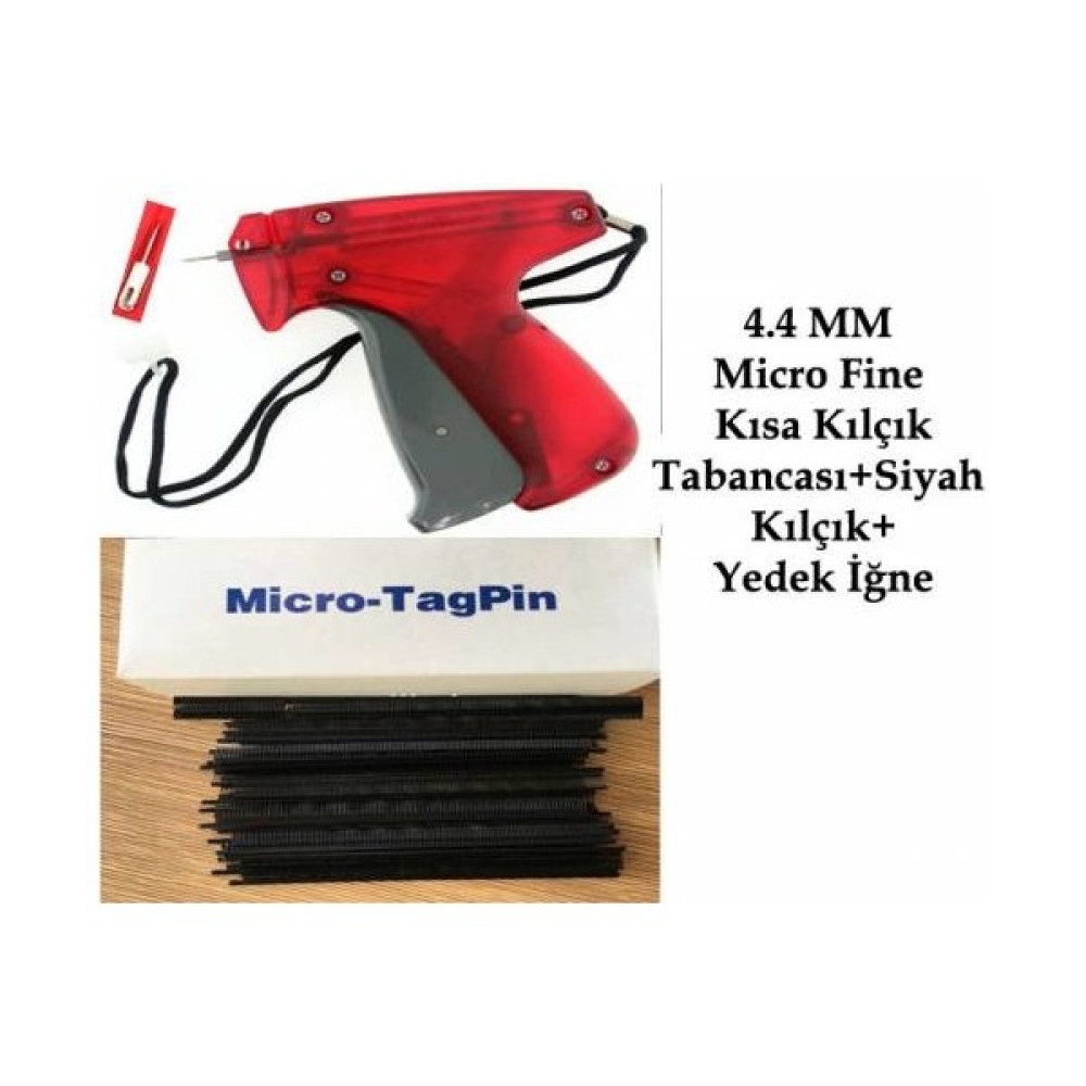 Tokia 4.4 mm Micro Fine Kısa Siyah Kılçık ve Etiket Takma Tabancası Etiket Makinesi Fiyatı