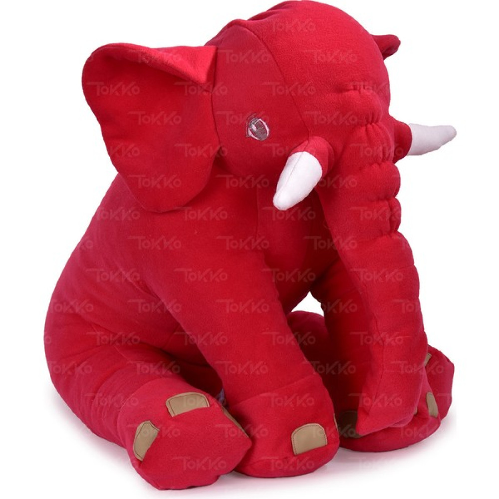 TOKKO Xl Dev Boy 60 cm Fil Uyku Arkadaşım- Uyku Fili- Peluş Yumuşak Fil- Oturma Desteği Bebek Fili Fuşya Bebek Oyuncakları Fiyatı