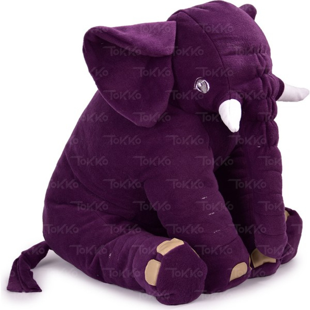 TOKKO Xl Dev Boy 60 cm Fil Uyku Arkadaşım- Uyku Fili- Peluş Yumuşak Fil- Oturma Desteği Bebek Fili Mor Bebek Oyuncakları Fiyatı
