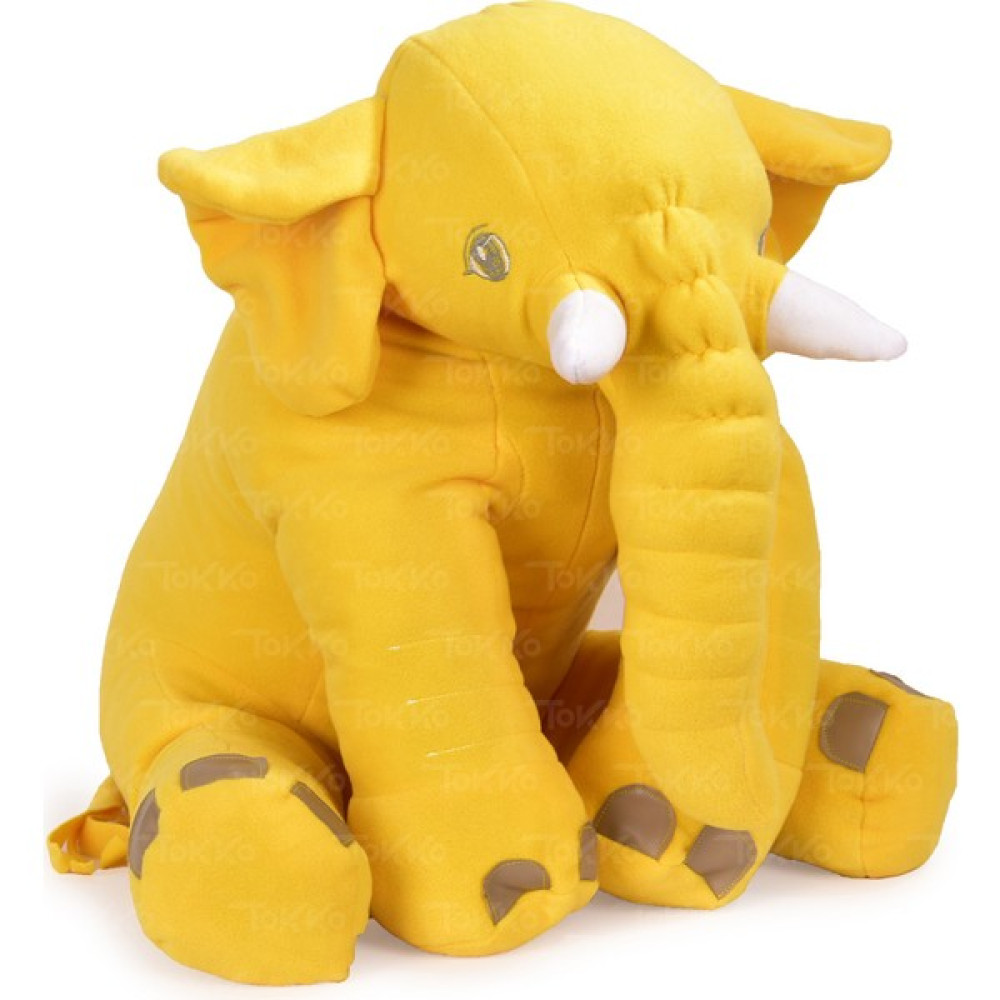 TOKKO Xl Dev Boy 60 cm Fil Uyku Arkadaşım- Uyku Fili- Peluş Yumuşak Fil- Oturma Desteği Bebek Fili Sarı Bebek Oyuncakları Fiyatı