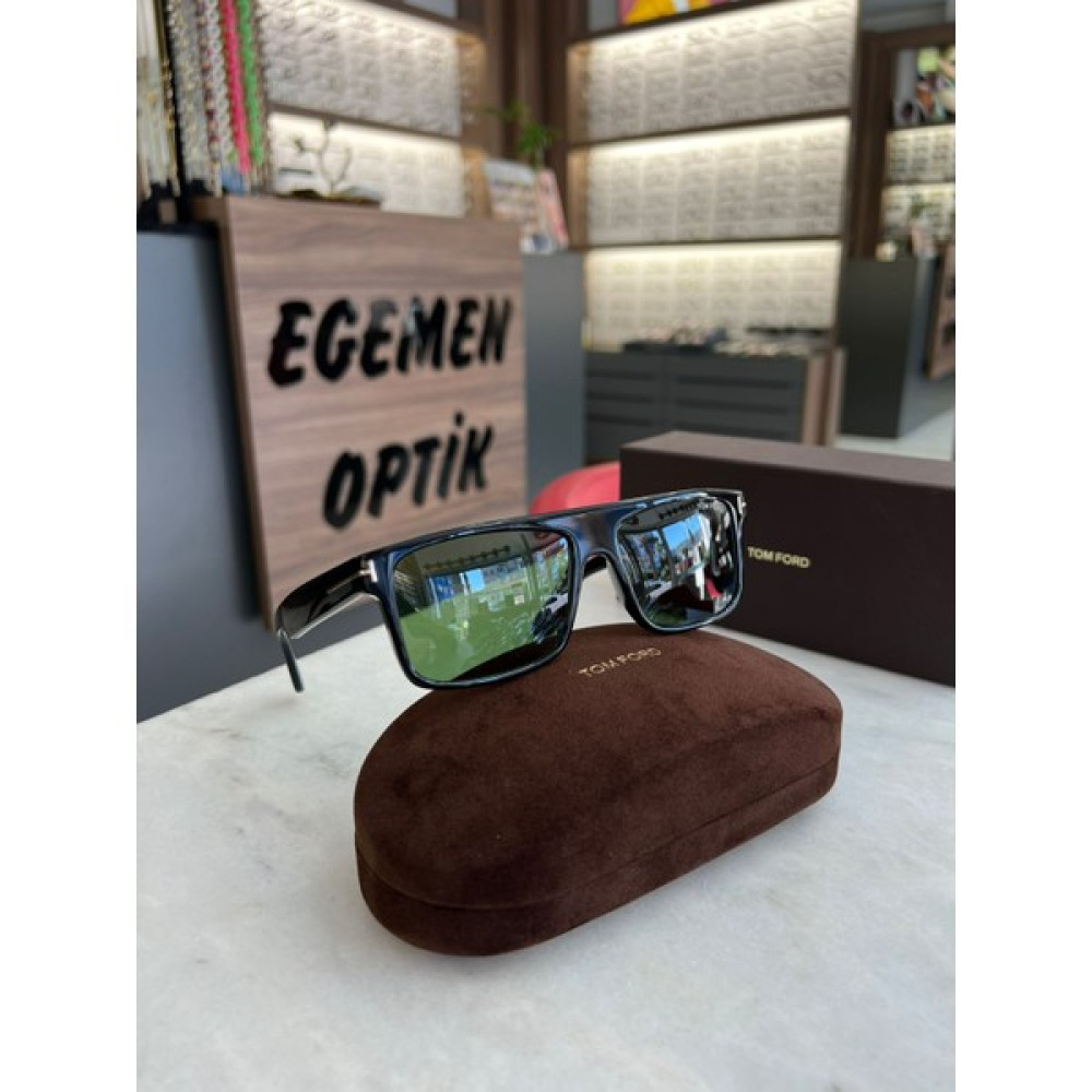 Tom Ford TF999 01N Tom Ford Güneş Gözlüğü - Siyah - Yeşil Unisex Güneş Gözlükleri Fiyatı