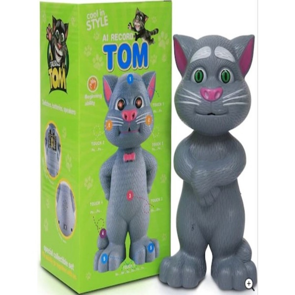 Tom Konuşan Tom Kedi Ses Kaydeden Şarkı Söyleyen Robot Cat Ürün Ölçüsü 20 cm - Renkli Oyuncak Fiyatı