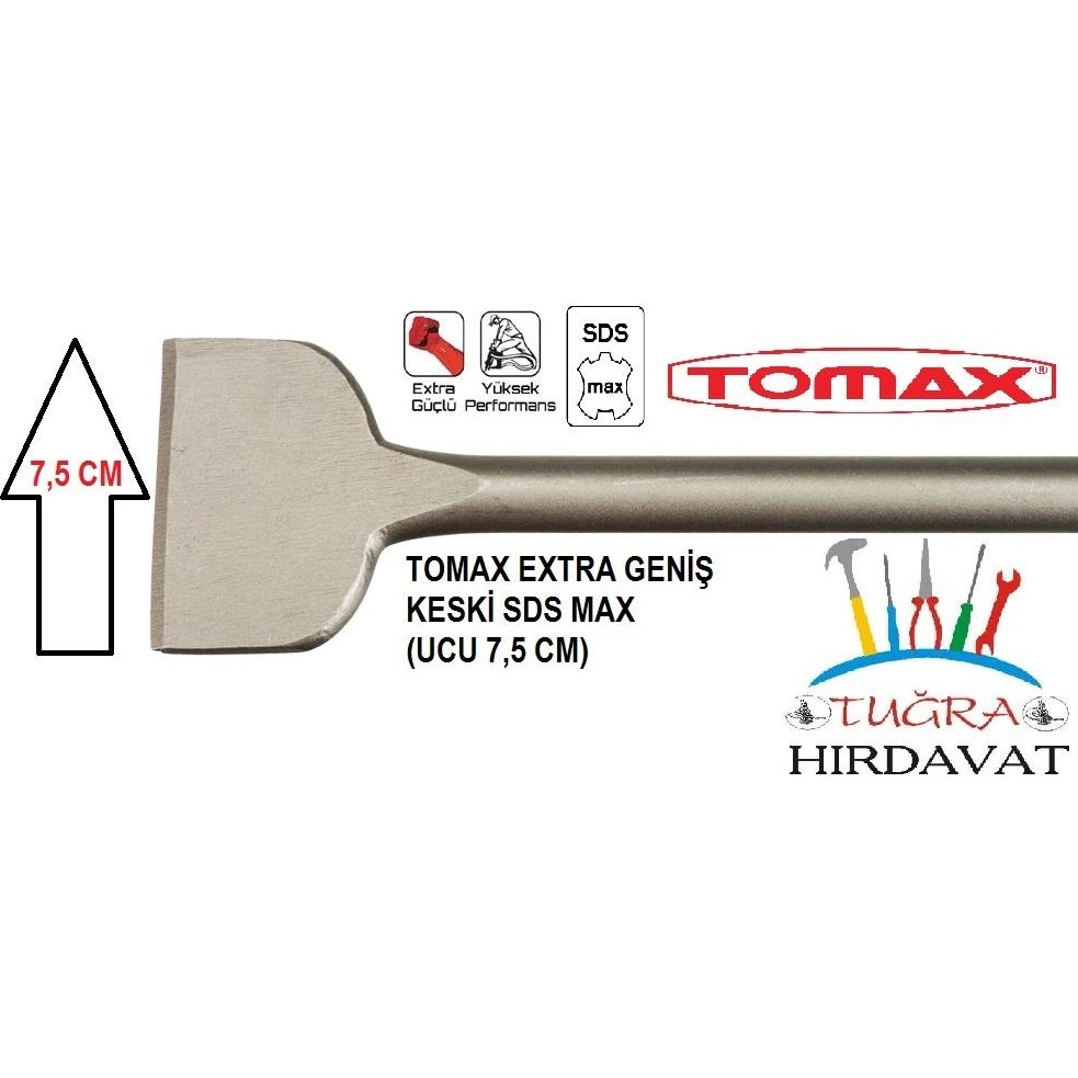 Tomax Sds Max Büyük Hilti Kırıcı Eksta Geniş Keski 18X400X75 Diğer Fiyatı