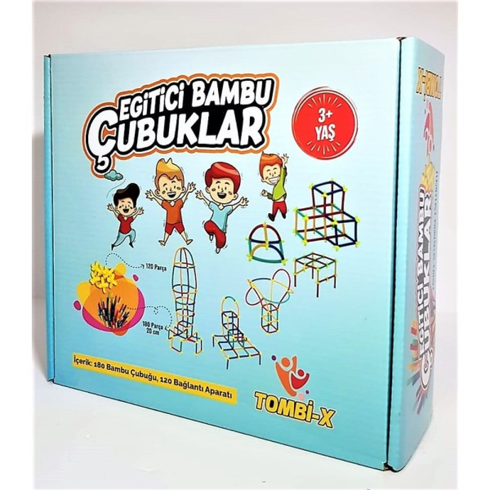 Tombi-X Süper Bambu Çubuklar 300 Parça Oyuncak Bambu Çubuk Eğitici Oyun Legolar ( Yapım Oyuncakları ) Fiyatı