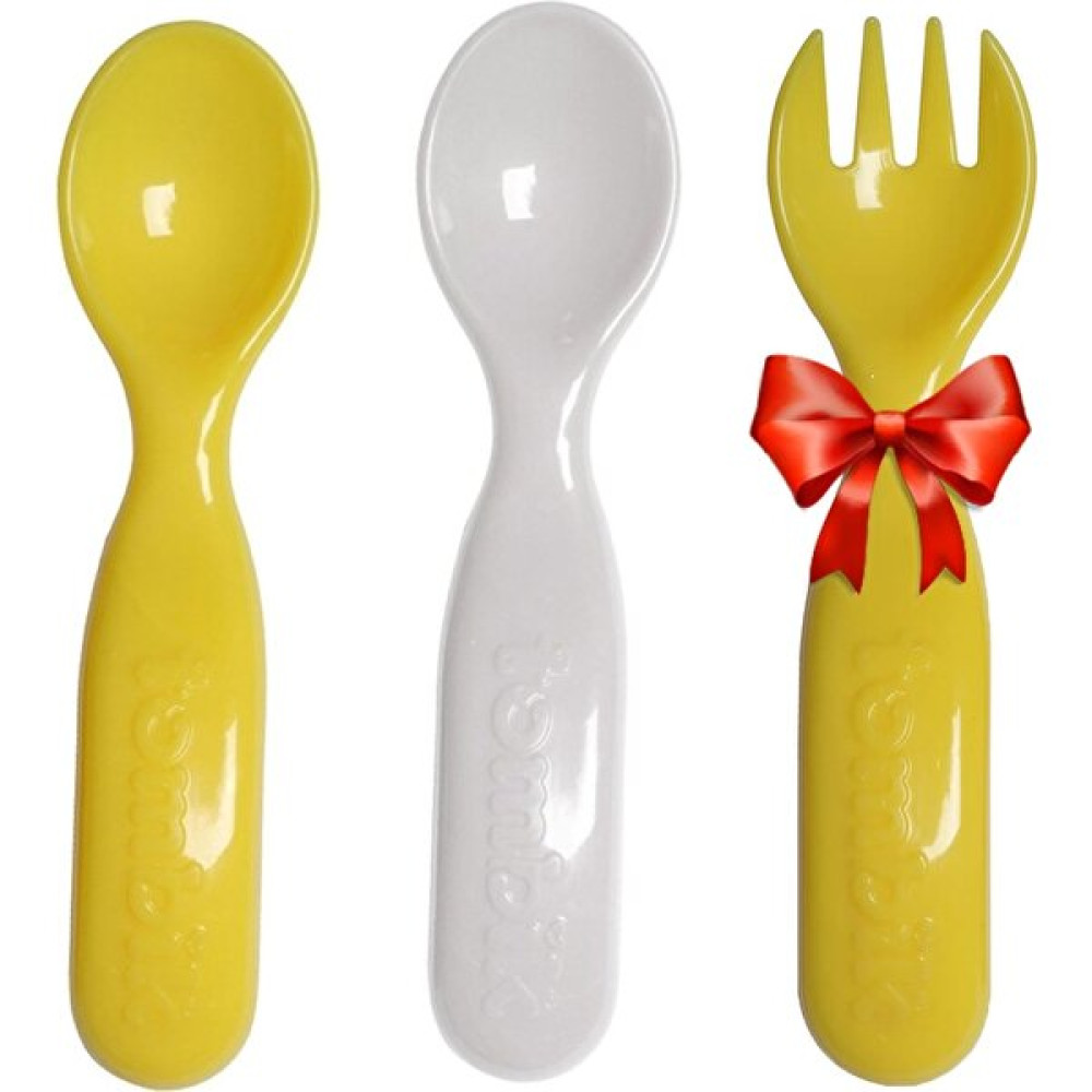 Tombik Kaşık Seti & Çatal / Sarı Mama Seti Fiyatı