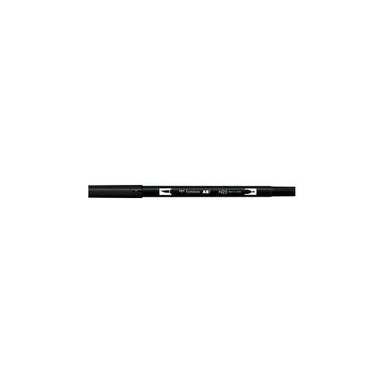 Tombow Dual Brush Pen N25 Lamp Black Grafik Çizim Kalemi