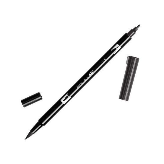 Tombow Dual Brush Pen N25 Lamp Black Grafik Çizim Kalemi