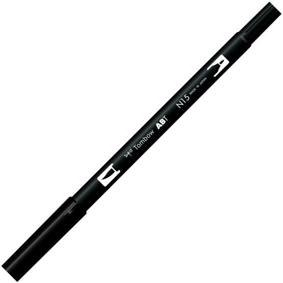 Tombow N15 Black AB-T Dual Brush Grafik Kalemi