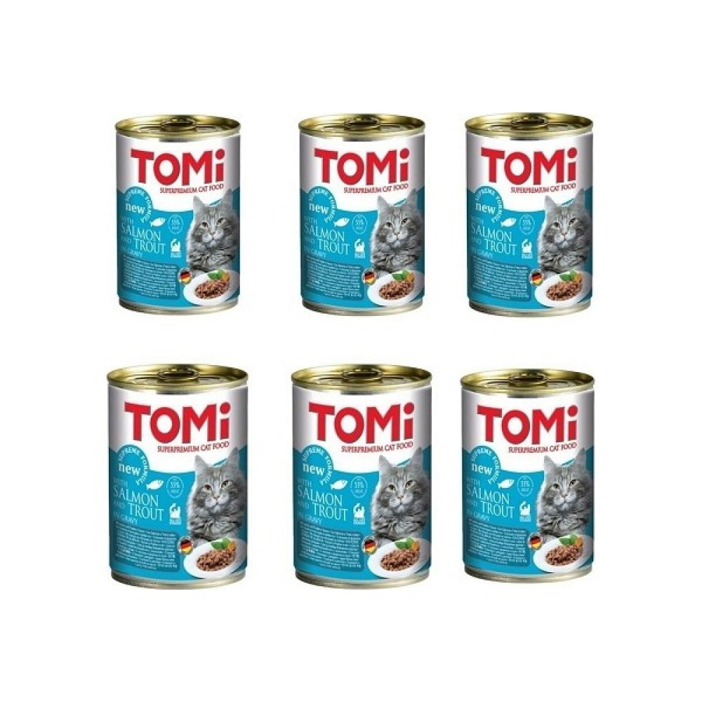 Tomi Alabalık ve Somonlu Kedi Konservesi 400 gr x 6 Adet Evcil Hayvan Ürünleri Fiyatı