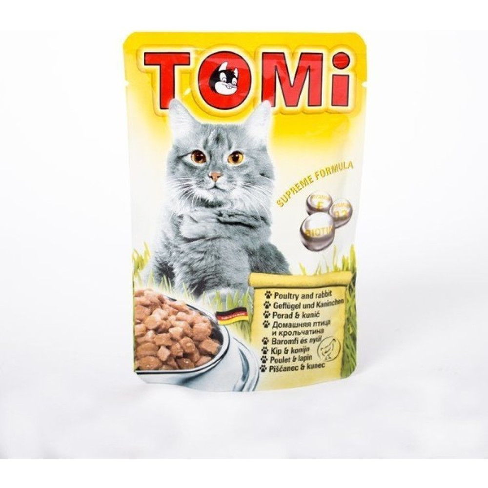 Tomi Premium Pouch Tavşanlı ve Kanatlı Yetişkin Kedi Konservesi 100 gr - standart Evcil Hayvan Ürünleri Fiyatı
