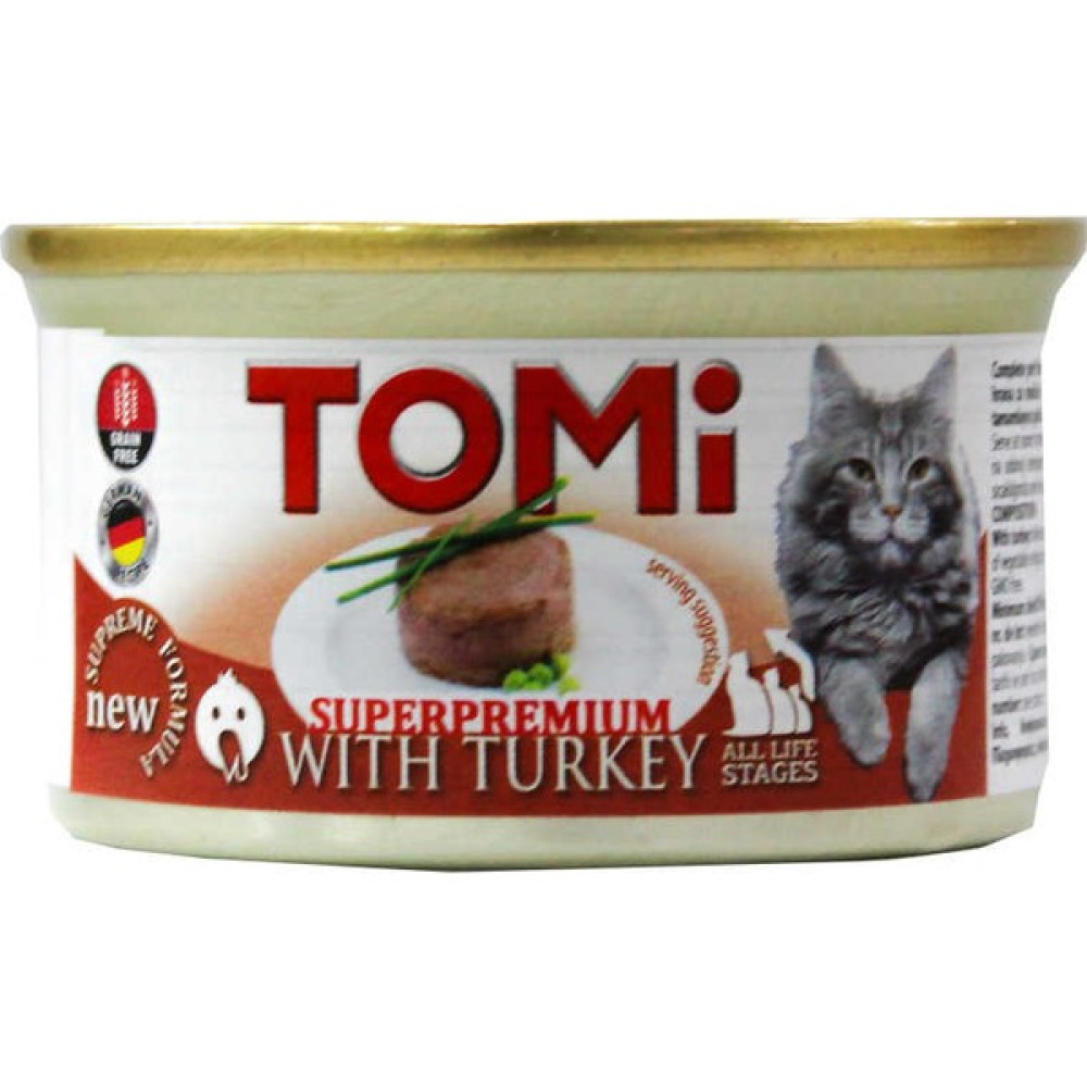 Tomi Tahılsız Hindili Kedi Konservesi 85 gr Evcil Hayvan Ürünleri Fiyatı