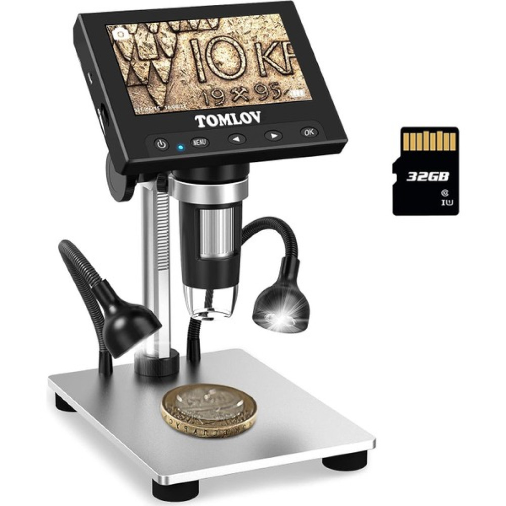 Tomlov 4.3 Inc LCD Ekranlı, USB Dijital Mikroskop - 1000X Büyütme Oto Boyaları Fiyatı