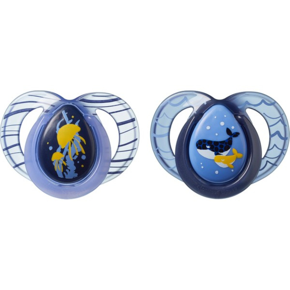 Tommee Tippee 2x Gece Emzik 6-18 Ay Lacivert - Renkli - 6 - 18 Ay Emzik Fiyatı