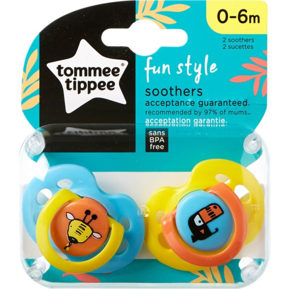 Tommee Tippee Fun Style Ortodontik Emzik 2'li 0-6 Ay - 0 - 6 Ay - Sarı Emzik Fiyatı