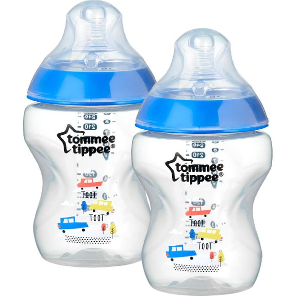Tommee Tippee PP Closer to Nature Biberon, 260 ml x 2 - Mavi Biberon Fiyatı