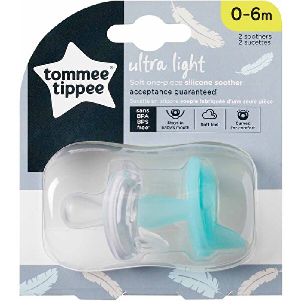 Tommee Tippee Ultra Light Emzik 2 Li 0-6 Ay - Renkli - Standart Emzik Fiyatı