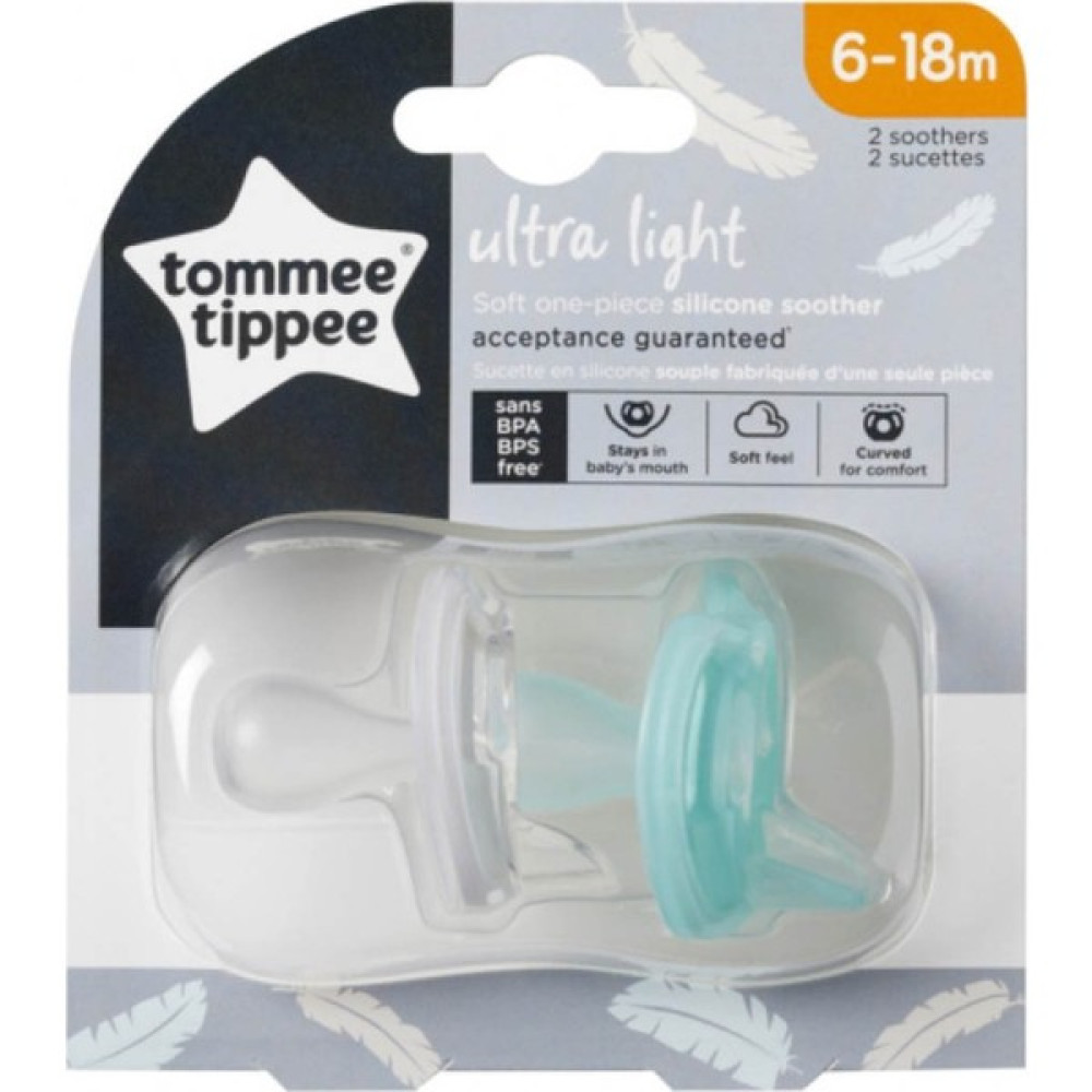 Tommee Tippee Ultra Light Silikon Emzik 6 - 18 Ay 2'li Paket - Beyaz - 0 - 18 Ay Emzik Fiyatı