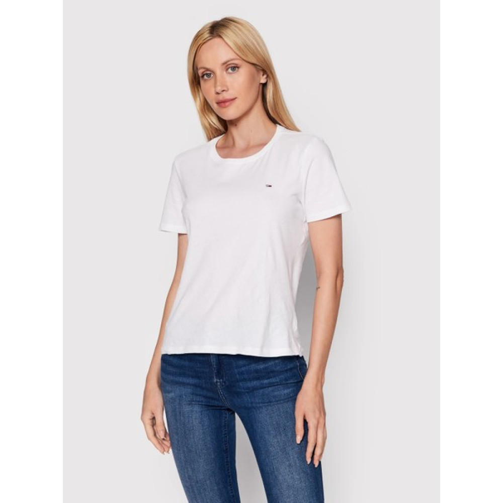 Tommy Hılfıger Kadın T-Shırt DW0DW14616-YBR - XS - Beyaz Oto Boyaları Fiyatı