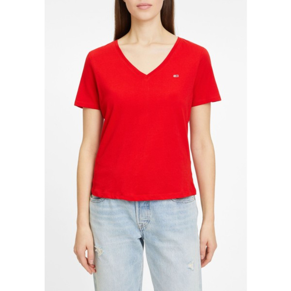 Tommy Hılfıger Kadın T-Shırt DW0DW14617-XNL - XS - Kırmızı Oto Boyaları Fiyatı