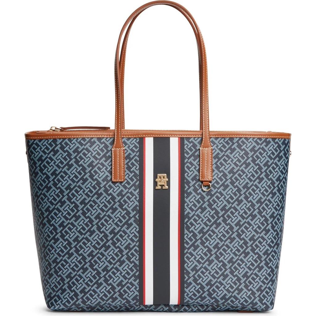 Tommy Hilfiger Mavi Kadın Tote Çanta AW0AW183900GY Bayan Günlük Çanta Fiyatı