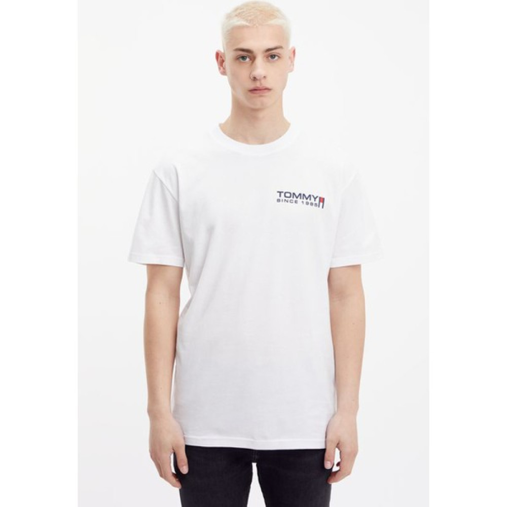 Tommy Jeans Erkek Beyaz Tişört ( Model Kodu : DM0DM14981 ) Erkek T-shirt Fiyatı