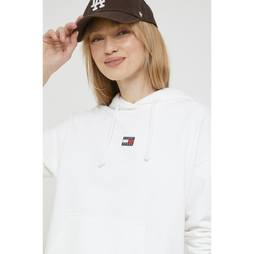 Tommy Jeans Kadın Beyaz Sweatshirt DW0DW15411 Bayan Sweatshirt Fiyatı