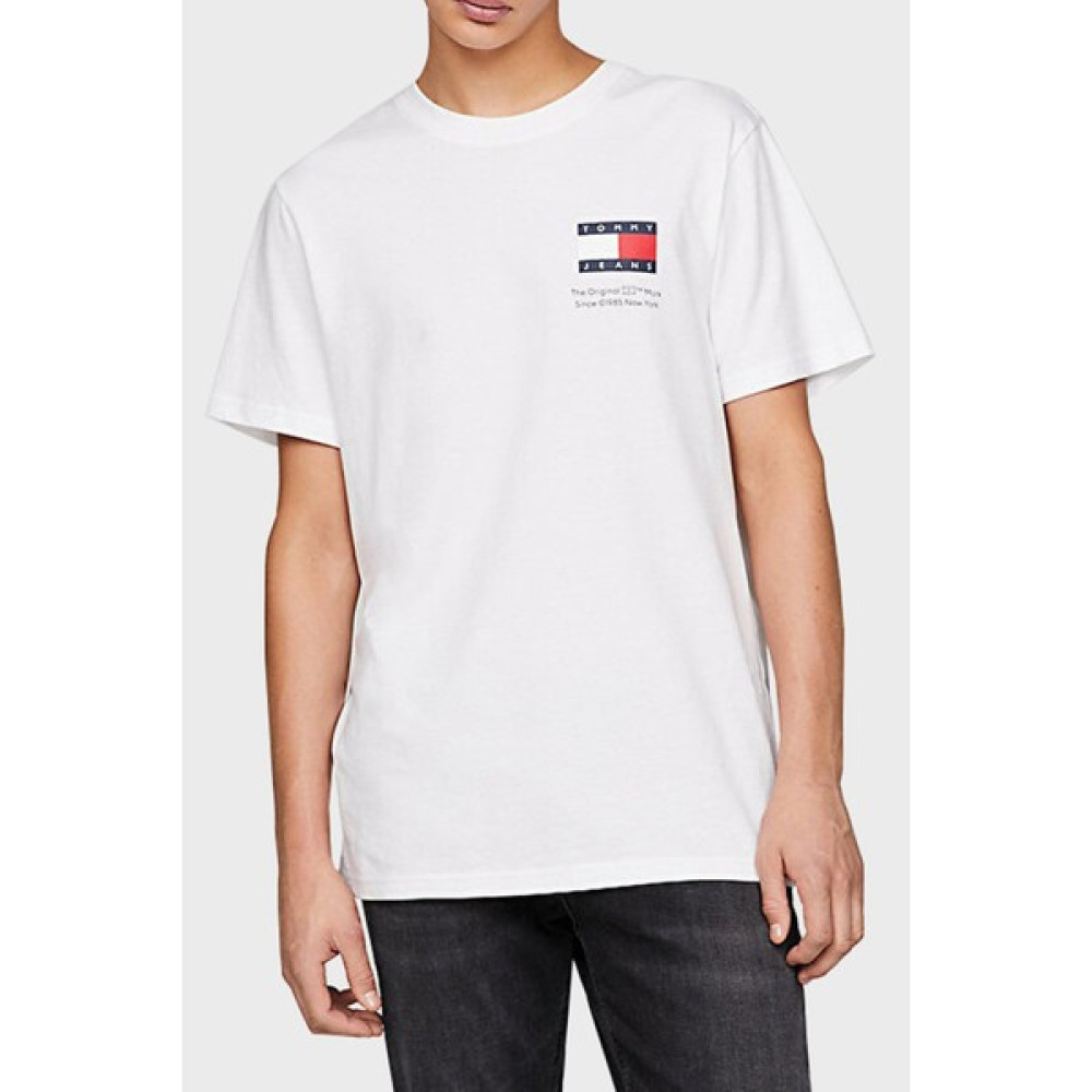 Tommy Jeans Pamuklu Slim Fit Bisiklet Yaka T Shirt Erkek T Shirt DM0DM18263 Ybr Erkek T-shirt Fiyatı