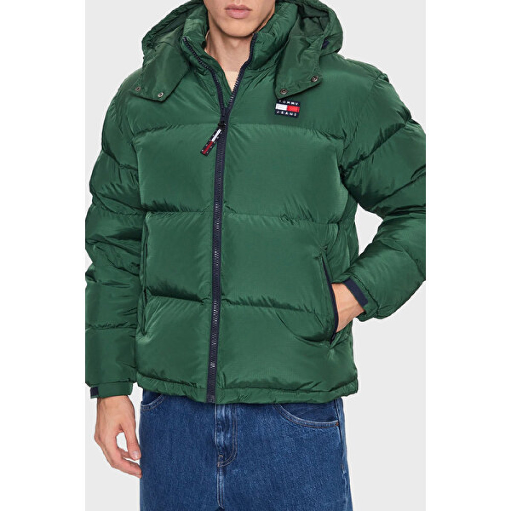 Tommy Jeans Regular Fit Kuş Tüyü Dik Yaka Şişme Mont Erkek Mont DM0DM15445 L2M Erkek Mont Fiyatı