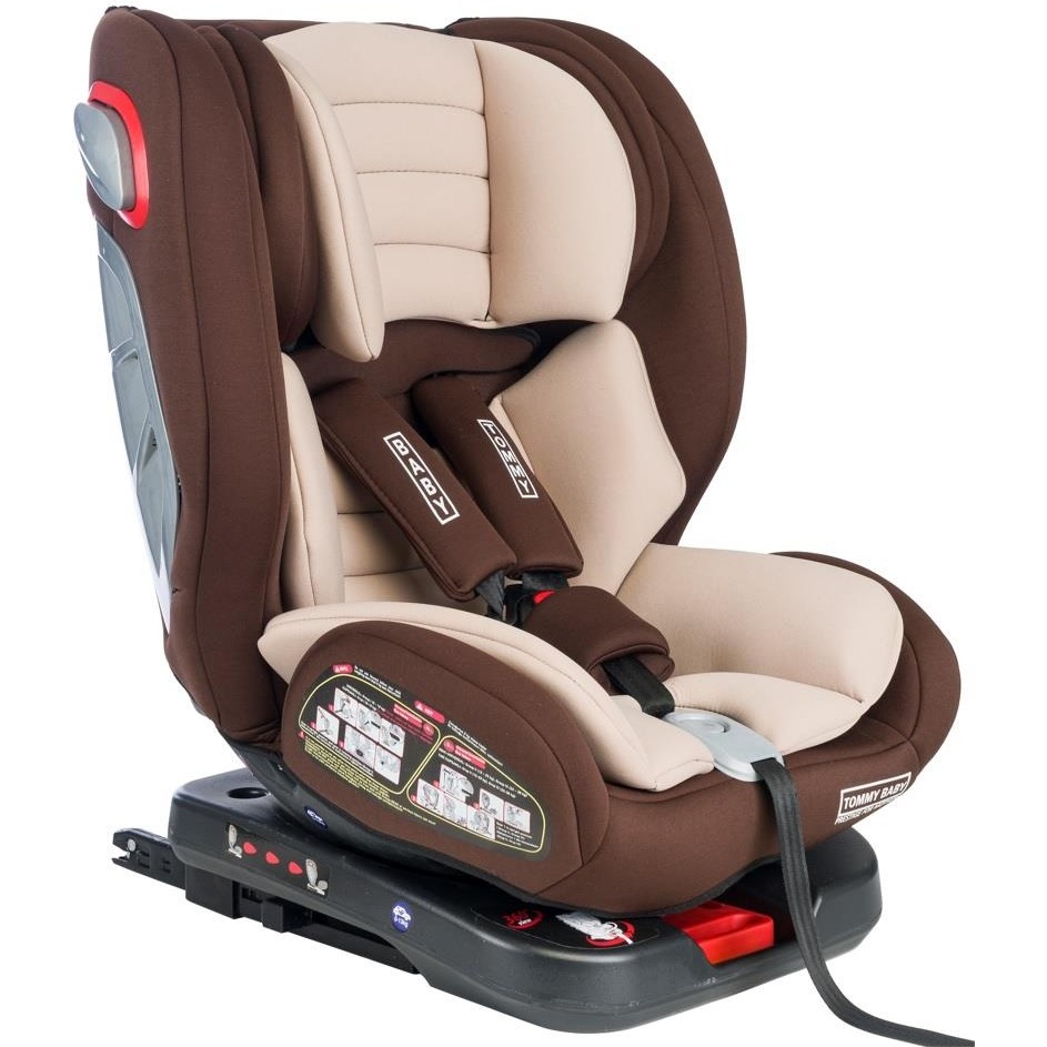 Tommybaby Creative 360 Derece Dönebilen Isofix'li Oto Koltuğu 0-36 kg Kahverengi Yan Darbe Koruması Bebek Oto Koltuğu Fiyatı