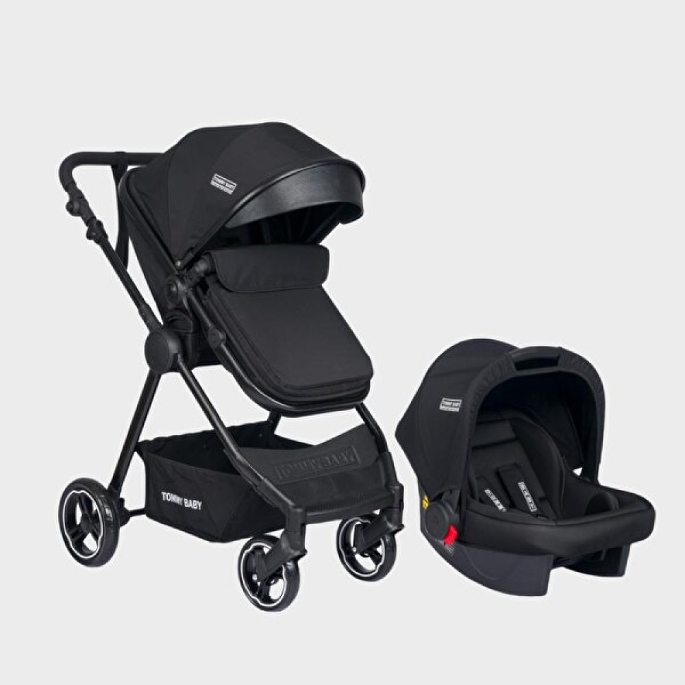 Tommybaby Handy Black New Travel Seyahat Sistem Çift Yönlü Bebek Arabası Puset - Siyah Bebek Arabası-Puset Aksesuarları Fiyatı