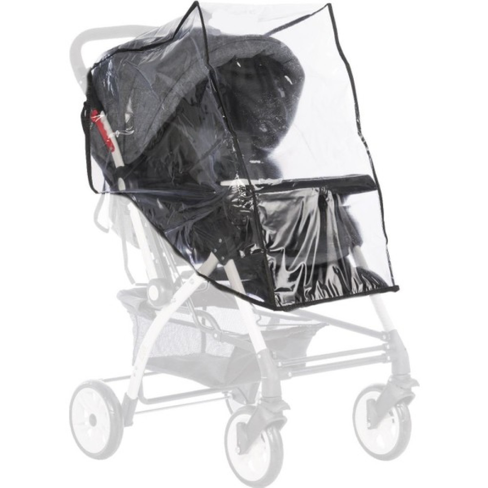 Tommybaby Lüx Bebek Arabası Yağmurluk-Fitelatsız - Siyah Bebek Arabası-Puset Aksesuarları Fiyatı