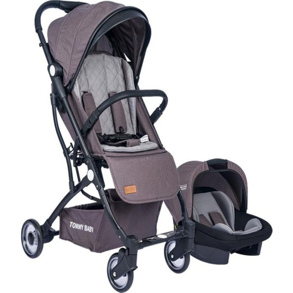 Tommybaby Mia Kabin Travel Bebek Arabası Black Kabin Boy - Antrasit Bebek Arabası-Puset Aksesuarları Fiyatı