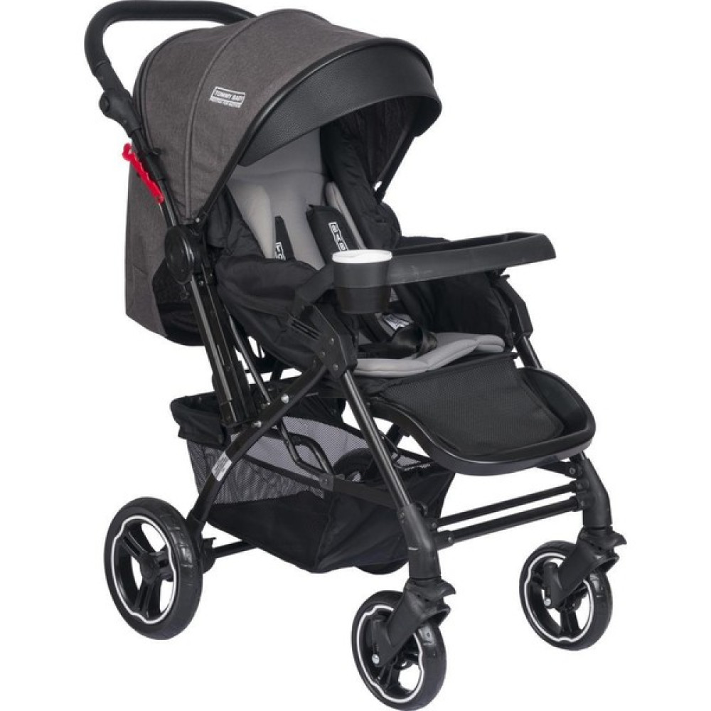 Tommybaby Tornado Plus Black Alüminyum Lüx Çift Yön Bebek Arabası - Antrasit Bebek Arabası-Puset Aksesuarları Fiyatı