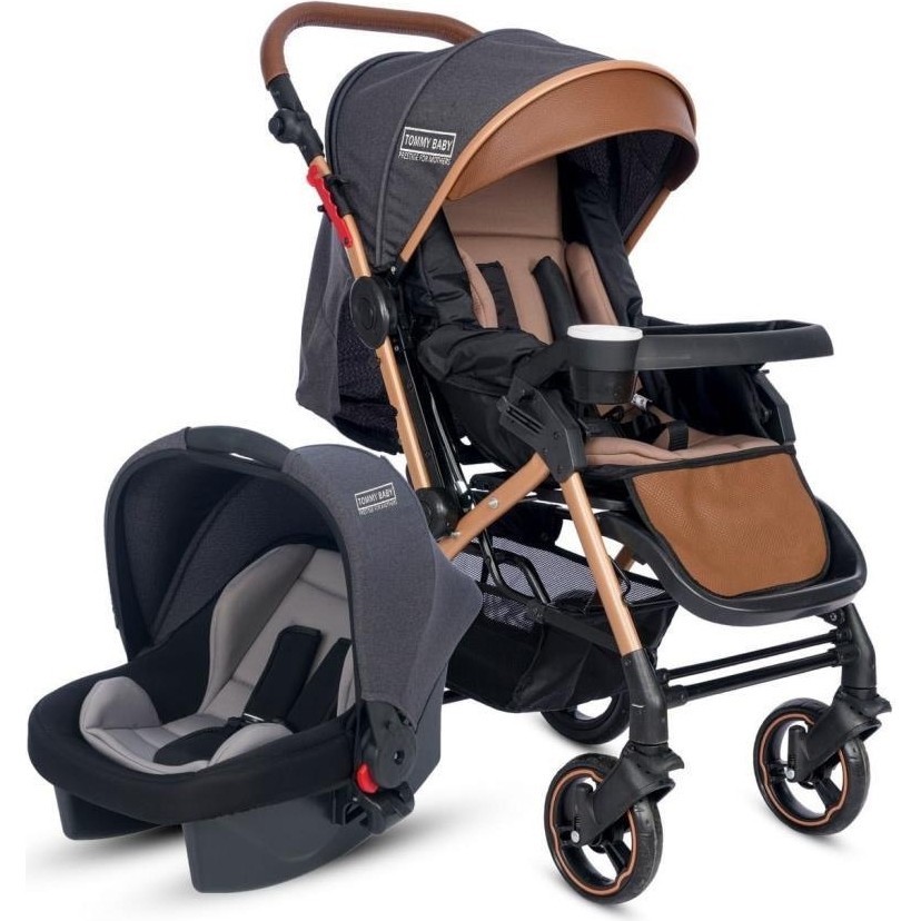 Tommybaby Tornado Travel Çift Yönlü Bebek Arabası Seyahat Sistem Puset - Gri Bebek Arabası ve Pusetler Fiyatı