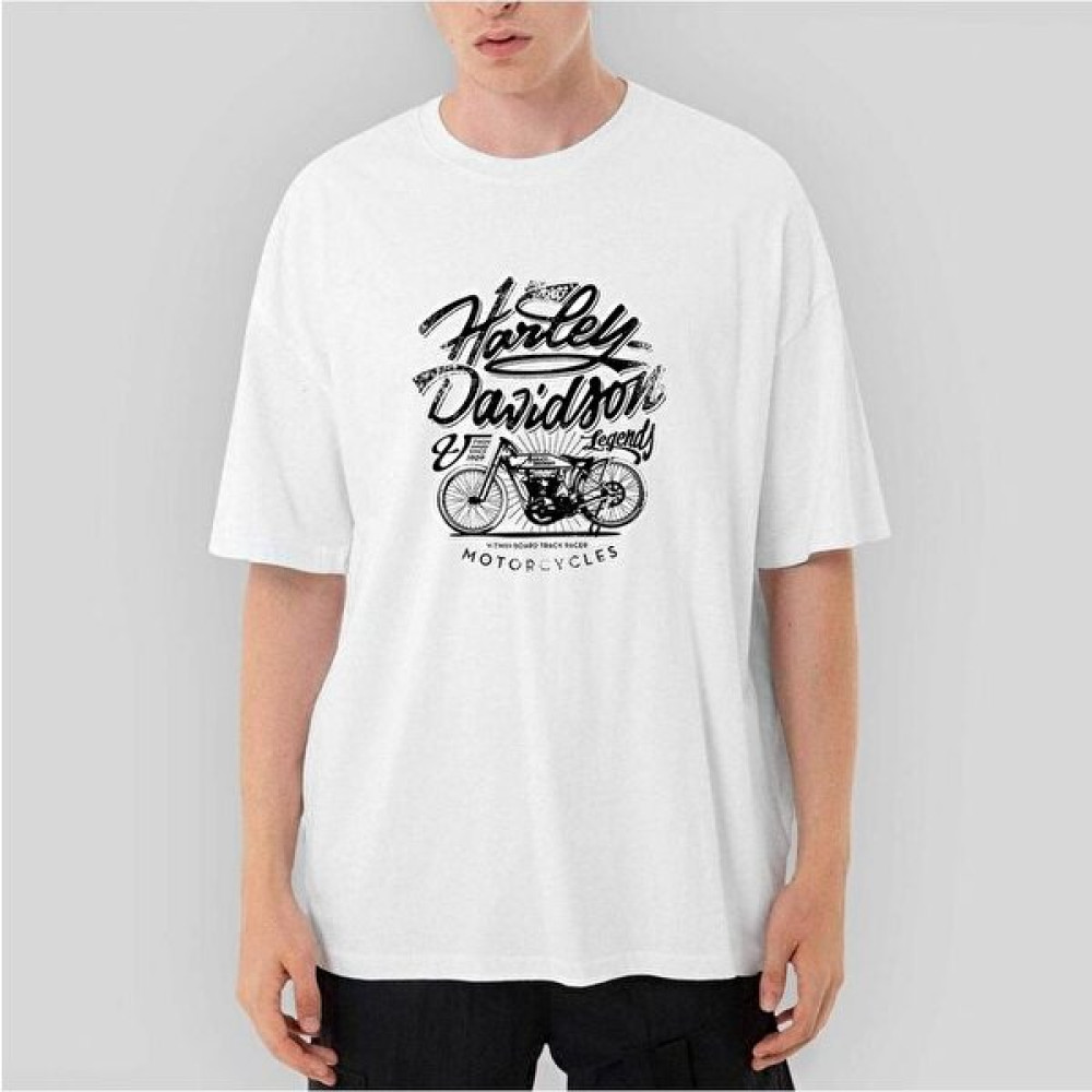 Tomris Hatun Harley Davidson Legends Oversize Beyaz Tişört M Erkek T-shirt Fiyatı