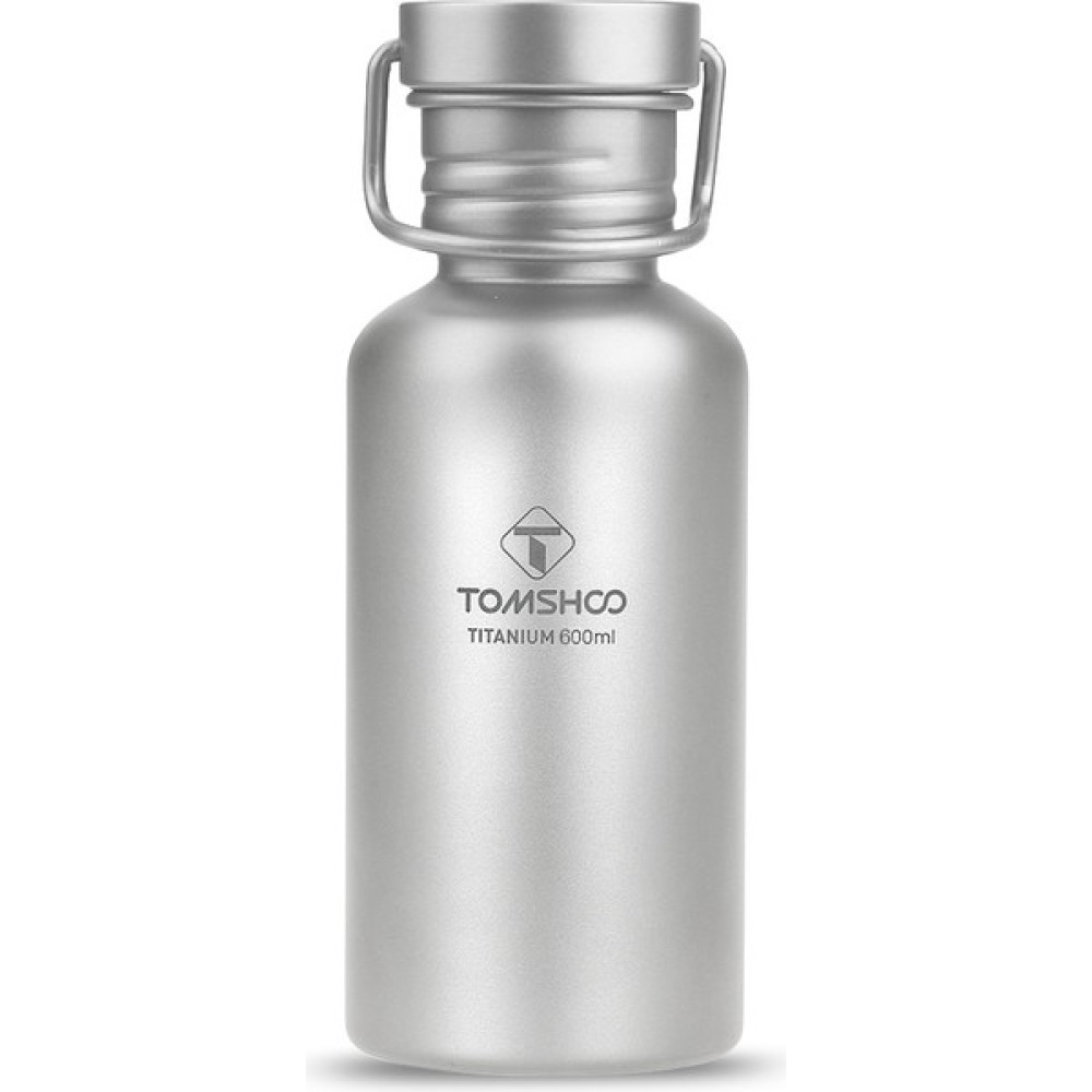 Tomshoo 600ML Tam Titanyum Su Şişesi Ultralight Açık Kamp Yürüyüş (Yurt Dışından) - Gümüş Suluk Fiyatı
