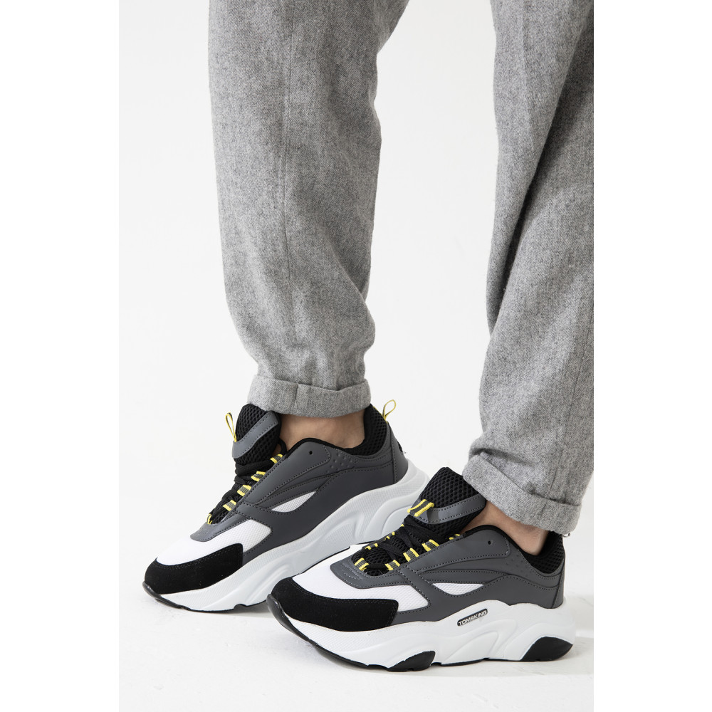 Tomsking Unisex Siyah Beyaz File Füme Sarı Sneaker Günlük Spor Ayakkabı 1838 41 Beden Spor Ayakkabı Fiyatı